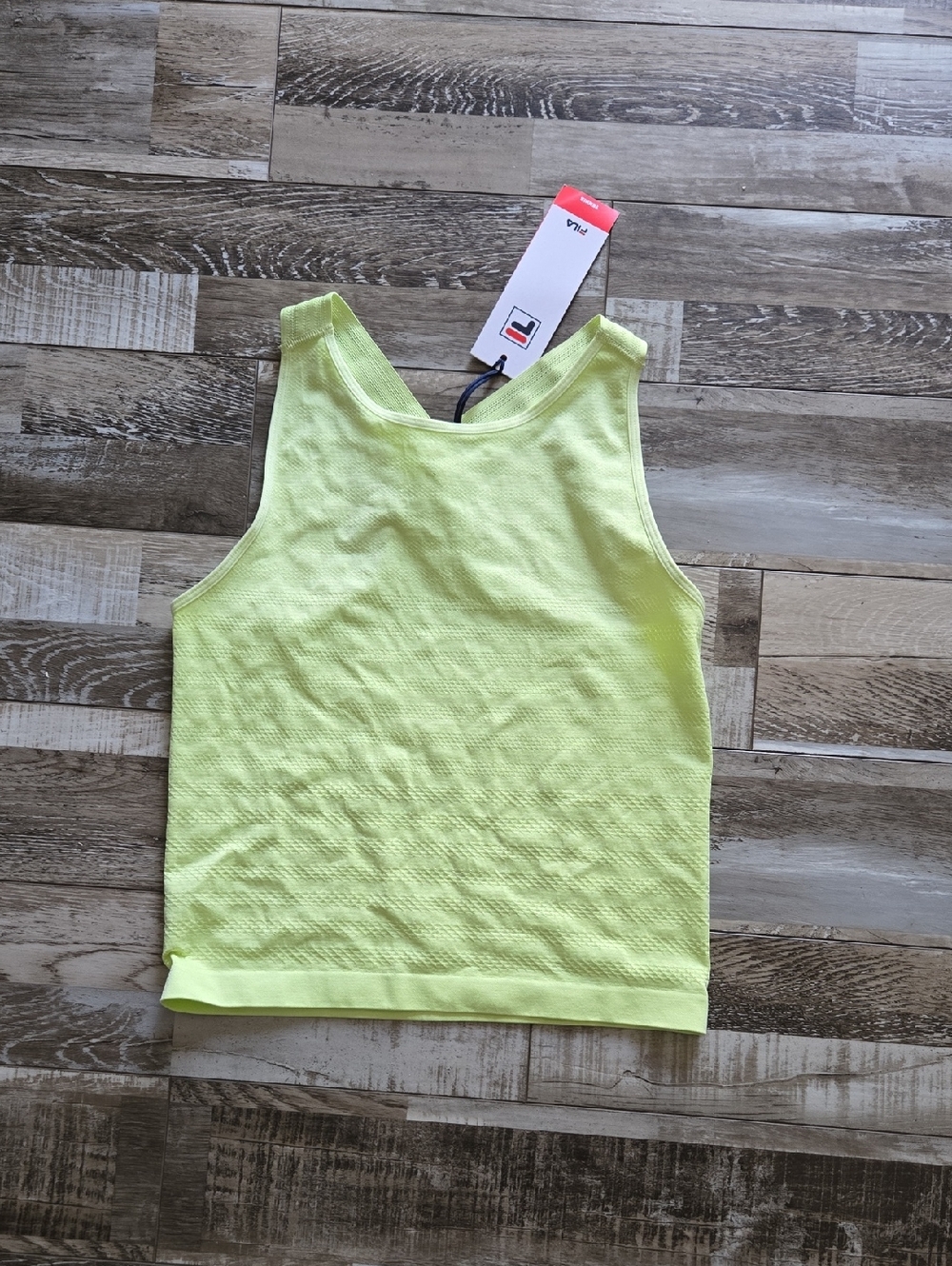 Fila Neon Lime Racerback Tank Top - Women's